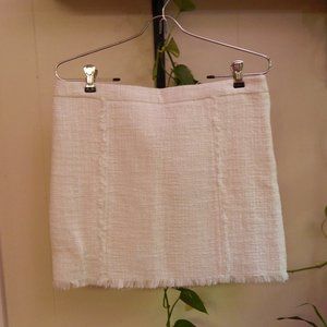 Dalia Woven White Mini Skirt 6
